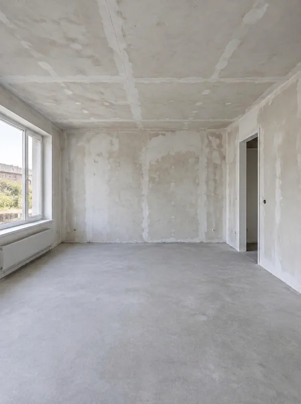 Demonstratie: onafgewerkt plafond met zichtbare plaatnaden